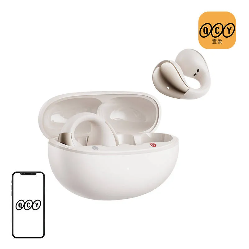 Słuchawki Bezprzewodowe QCY Crossky Clip C30 Bluetooth 5.4 - Białe