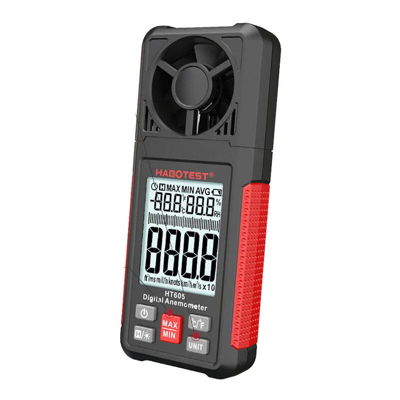 Anemometr Cyfrowy HABOTEST HT605 Do Pomiaru Prędkości Wiatru