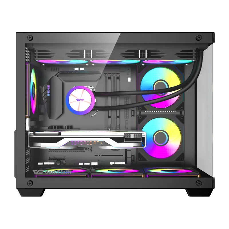 Obudowa Komputerowa DARKFLASH B275 PRO 6 Wentylatorów - Czarna