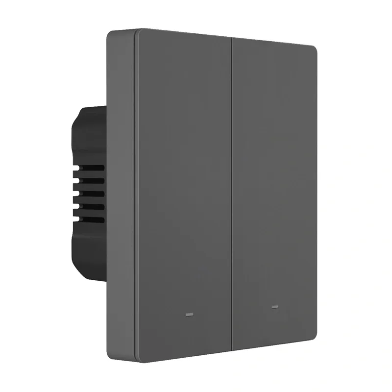 Włącznik Światła SONOFF M5-2C-80 2-KANAŁOWY Wi-Fi - Grafitowy