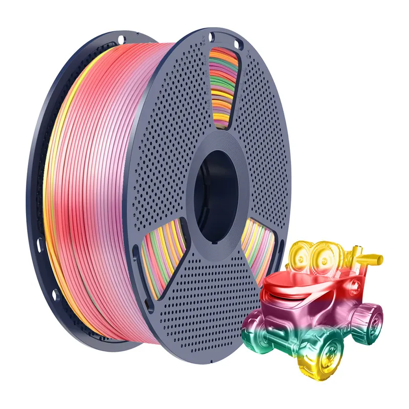 Filament SUNLU PLA+ Silk 1.75mm 1kg Rainbow - Tęczowy