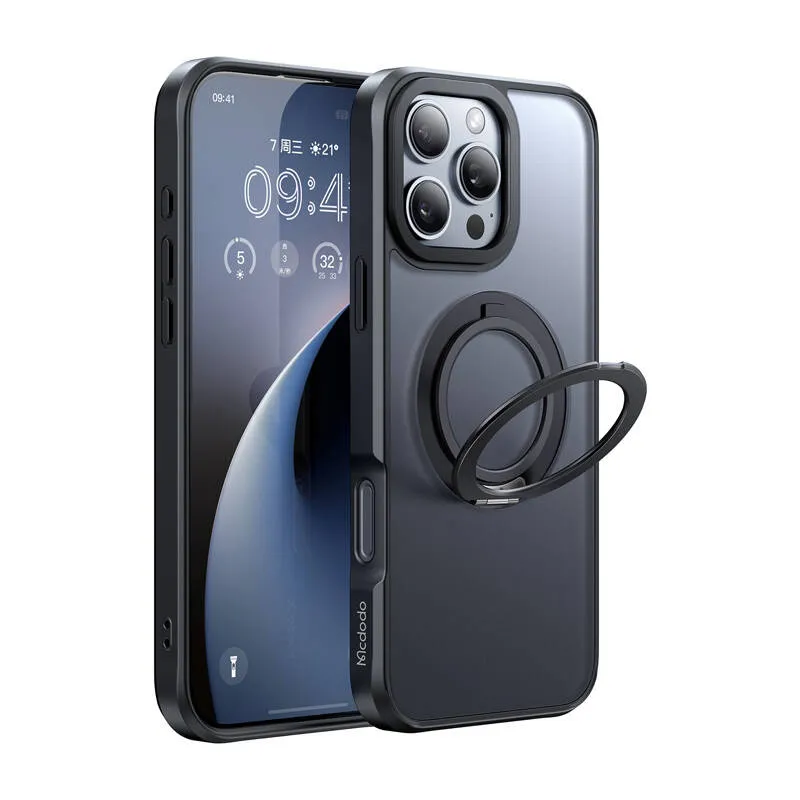 Etui MCDODO PC-4932 MagSafe Ze Stojakiem Do IPhone 16 Pro - Czarne