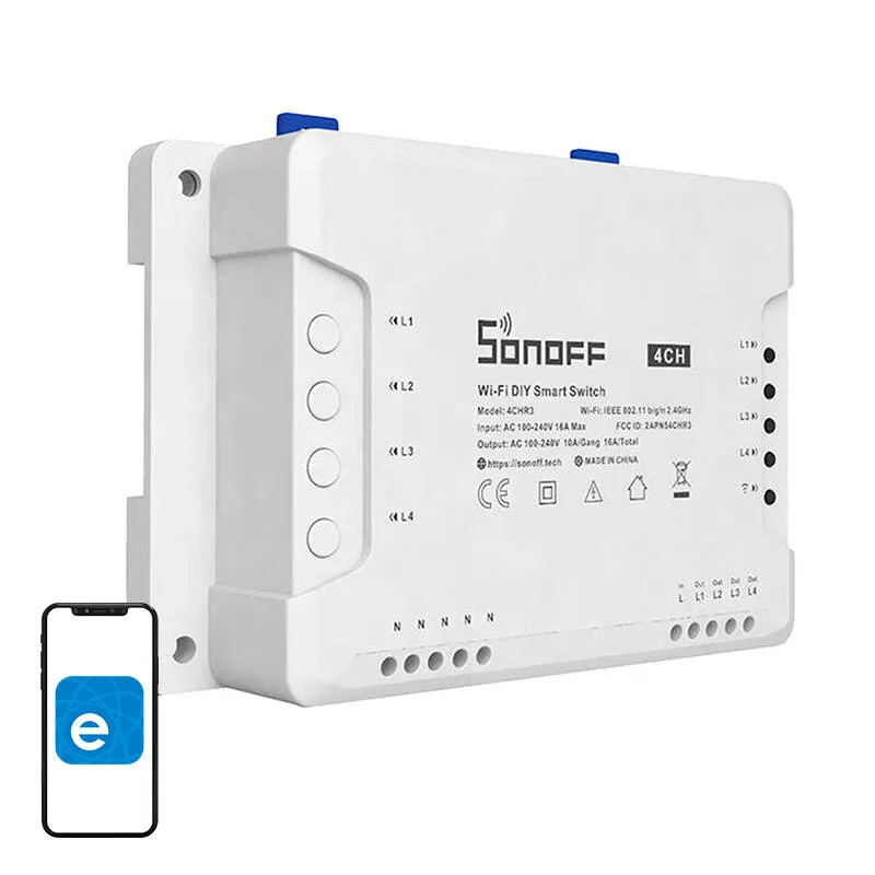 Przekaźnik Wi-Fi SONOFF 4CHR3 4-KANAŁOWY 10A/2200W