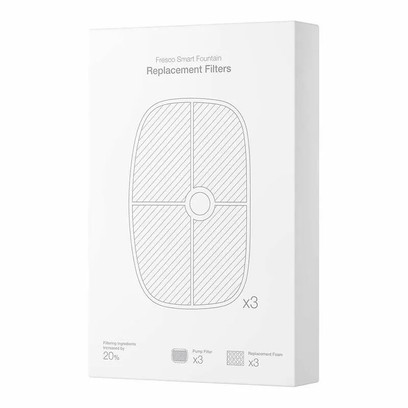 Filtry Wymienne PETONEER Smart Pet Fountain 3 szt. Do Poidła