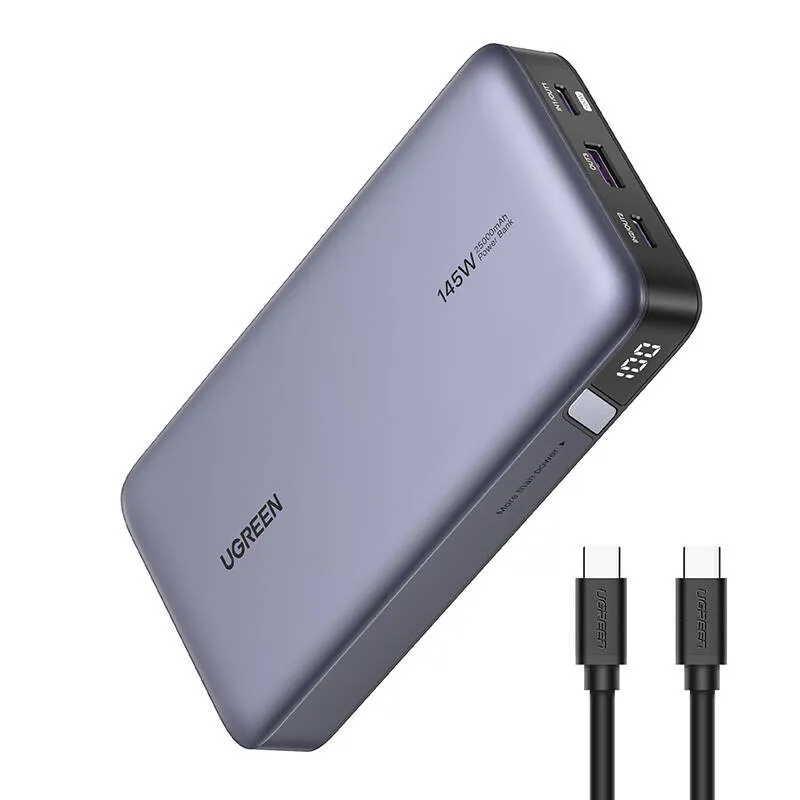 Powerbank UGREEN PB205 25000mAh 145W USB 2XUSB-C (Szary)