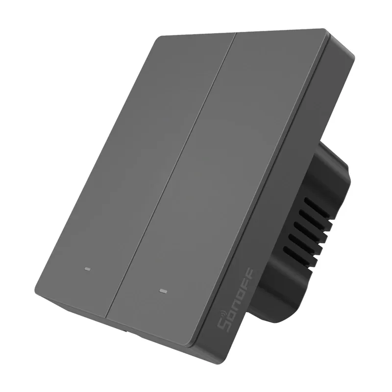 Włącznik Światła SONOFF M5-2C-80 2-KANAŁOWY Wi-Fi - Grafitowy