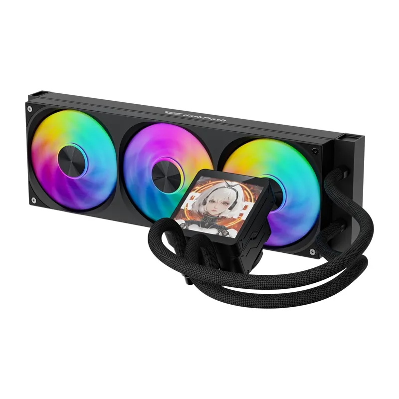 Chłodzenie CPU DARKFLASH DV360S MAX 360mm Z Ekranem IPS - Czarne