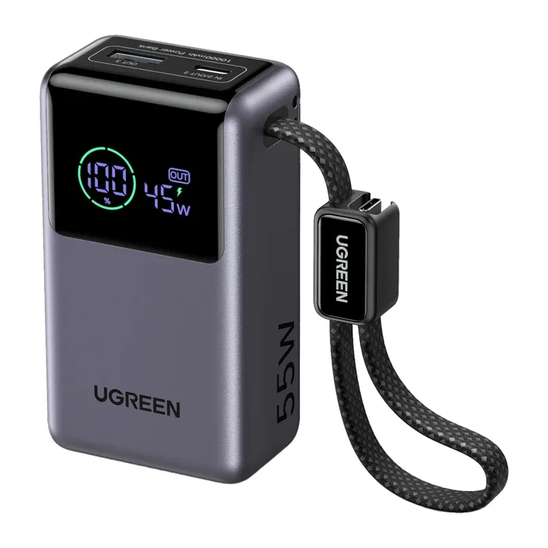 Powerbank UGREEN PB727 10000mAh 55W USB-C - Czarny