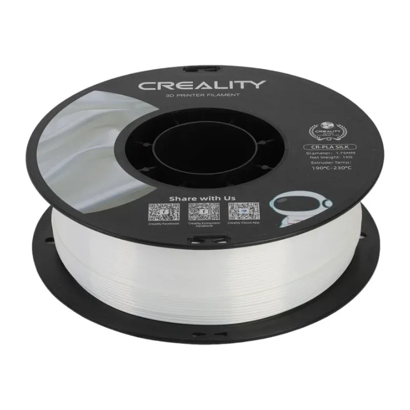 Filament CREALITY CR-Silk PLA 1,75mm Do Drukarek 3D - Biały