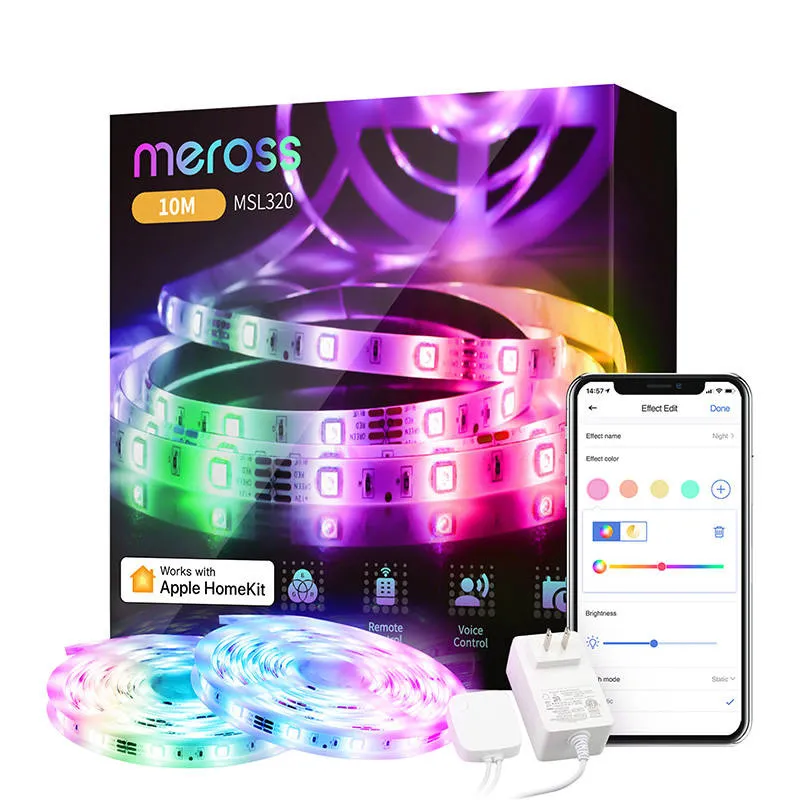 Taśma LED MEROSS MSL320 HomeKit 5m RGB Wi-Fi