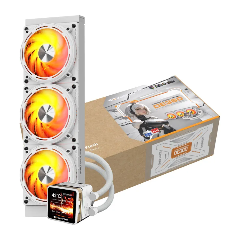 Chłodzenie Wodne CPU DARKFLASH DE360 120mm - Białe
