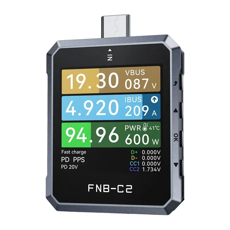 Tester USB FNIRSI FNB-C2 Do 240 W - Miernik Zasilania