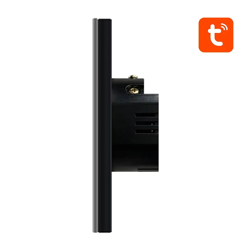 Włącznik Światła AVATTO ZTS02-EU-B2 ZigBee 2-KANAŁOWY - Czarny