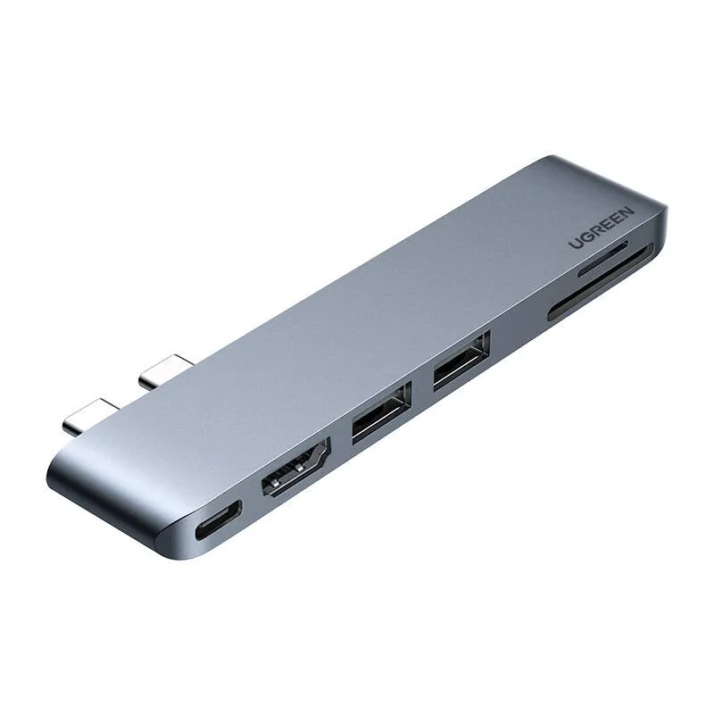 Hub UGREEN CM380 6-PORTOWY USB-C HDMI Do MacBooka - Szary