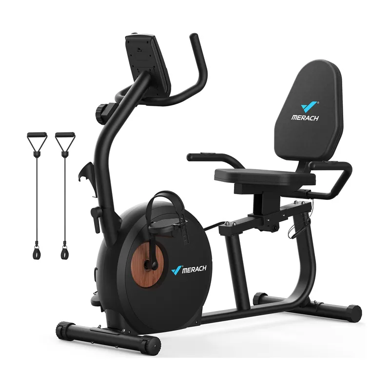 Rower Treningowy Poziomy MERACH MR-S23B1-EU - Czarny