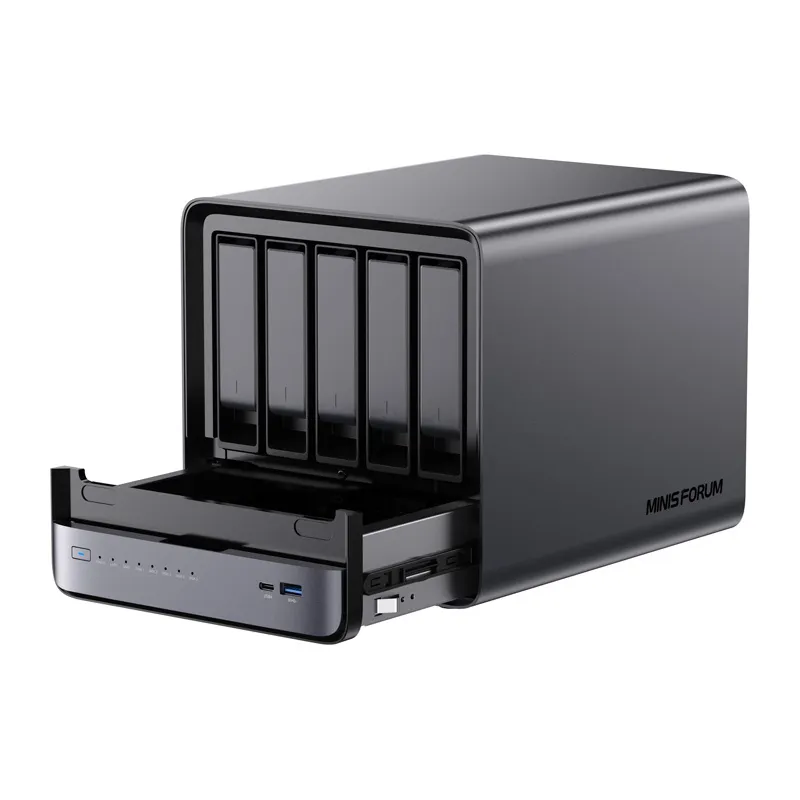 Mini PC MINIS FORUM NAS N5 Pro Ryzen AI 9 HX Pro 370 - 32GB