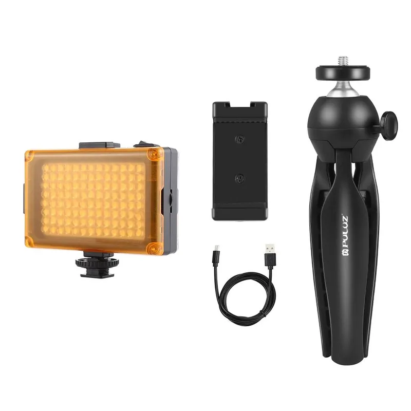 Statyw Do Nagrywania PULUZ PKT3131B Z Lampą LED - Czarny