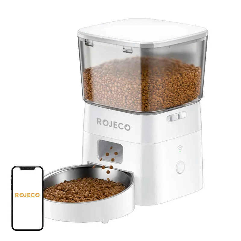 Inteligentny Dozownik Karmy ROJECO 2l Pet Feeder WIFI