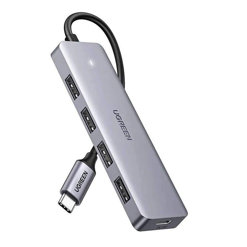 Hub USB-C UGREEN CM219 5-PORTOWY - Szary
