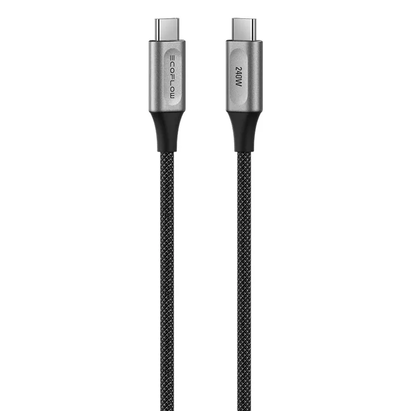 Kabel ECOFLOW RAPID Pro USB-C 1,8m 240W - Czarny
