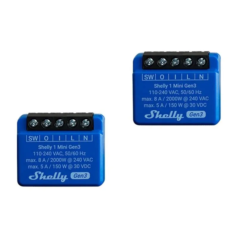 Sterownik SHELLY 1 Mini GEN3 Wi-Fi/Bluetooth - Zestaw 2 szt
