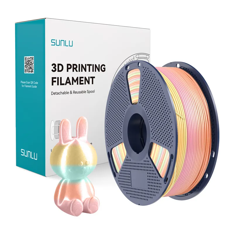 Filament SUNLU PLA+ Silk 1.75mm 1kg - Rainbow 05