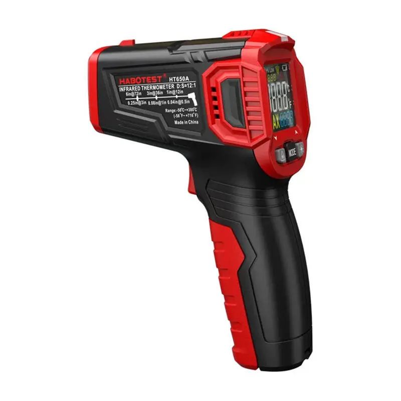 Pirometr Laserowy HABOTEST HT650A LCD Do -50°C +380°C