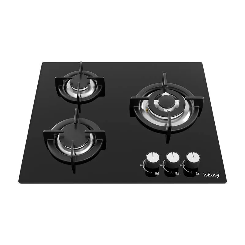 Płyta Gazowa ISEASY MGBG-603 3 Palniki 3,3 kW - Czarna