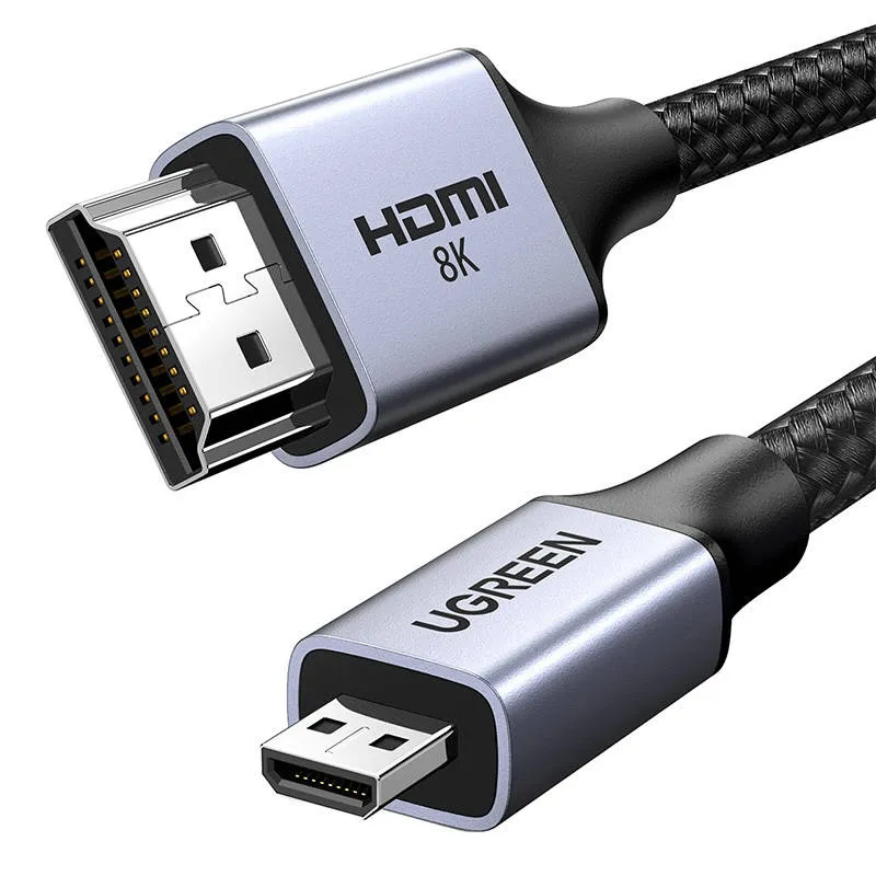 Kabel UGREEN HD164 Micro HDMI-HDMI 8K 1m