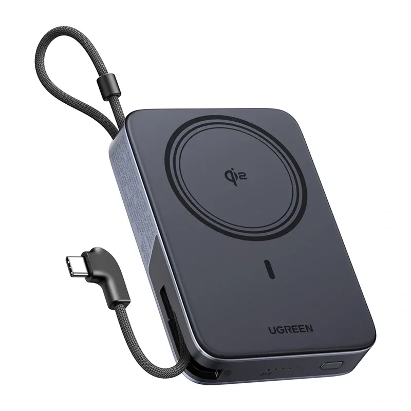 Powerbank UGREEN PB568 10000mAh 30W Magnetyczny - Szary
