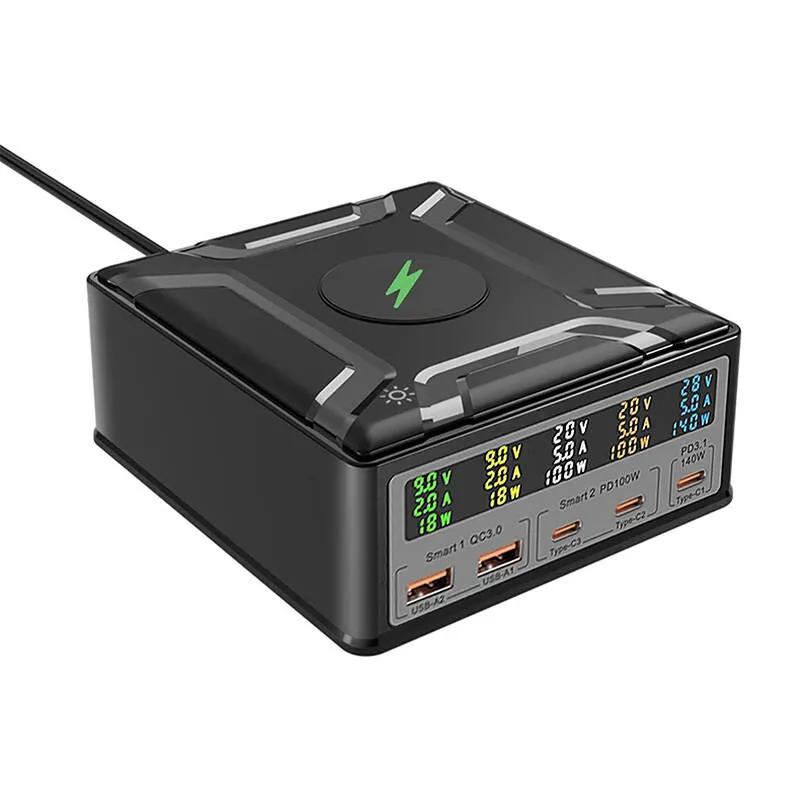 Ładowarka Sieciowa BLITZWOLF BW-S28 260W + Qi 15W - Czarna