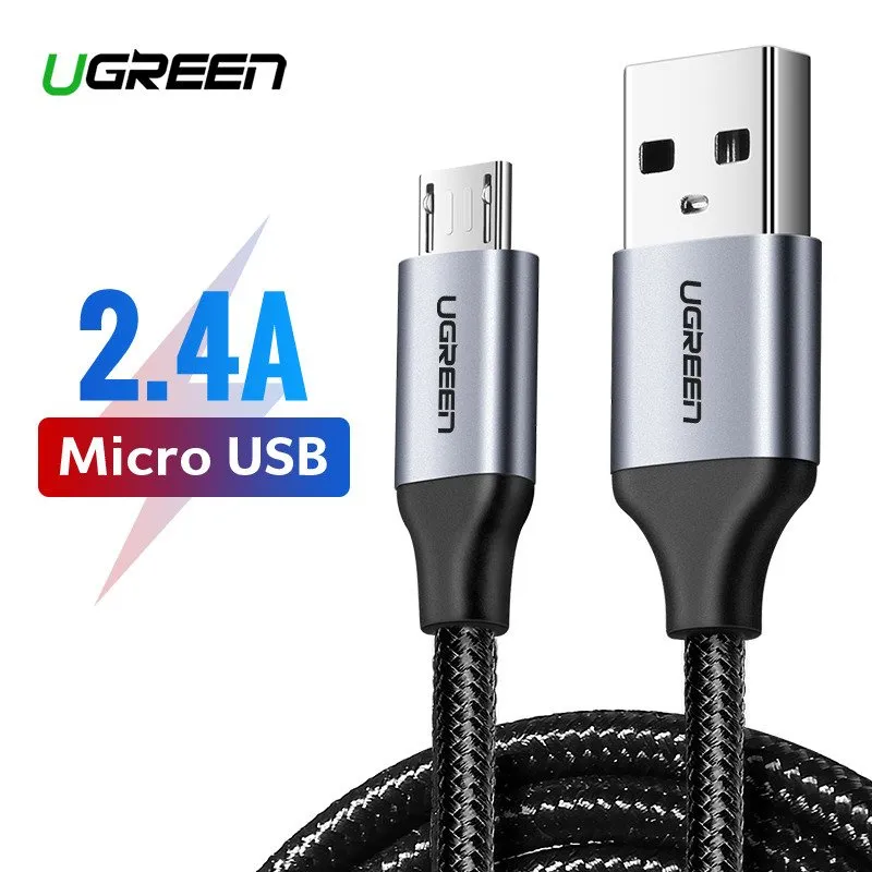 Kabel UGREEN US290 USB-A Micro USB 1,5m - Czarny