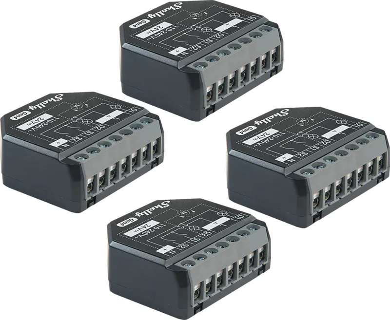Przekaźnik SHELLY 2PM GEN4 Zigbee Matter Zestaw 4 szt