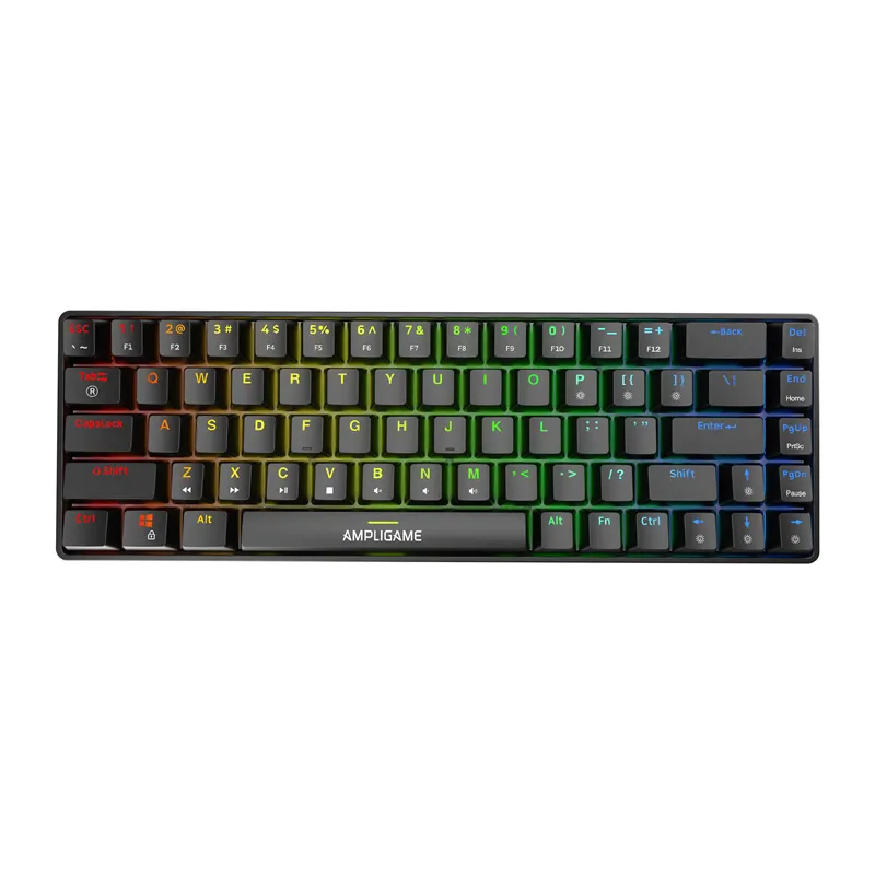 Klawiatura Mechaniczna FIFINE GK1 65% RGB - Czarna