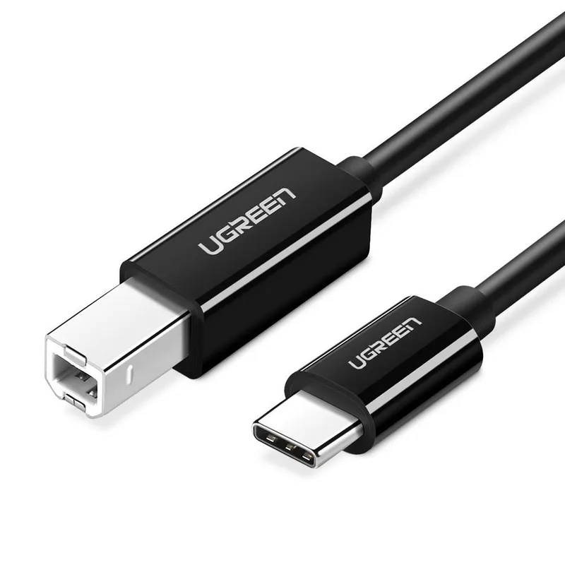 Kabel UGREEN USB-C Do USB-B 2m USB 2.0 - Czarny