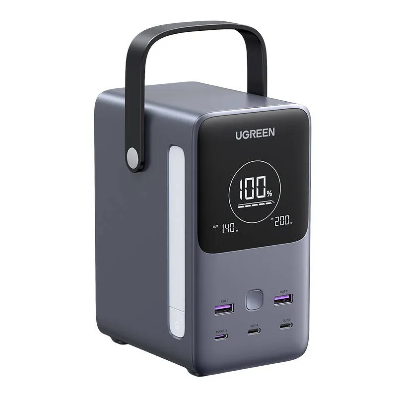 Powerbank UGREEN PB770 48000mAh 300W 6-PORTOWY - Szary