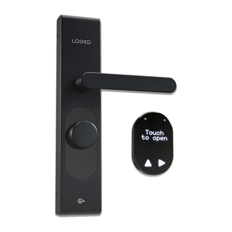 Zamek Smart SHELLY LOQED Wi-Fi Bluetooth Do Drzwi - Czarny
