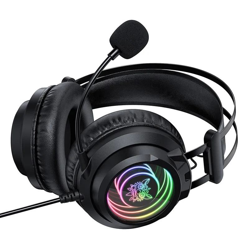 Słuchawki Gamingowe ONIKUMA X80 Z RGB USB - Czarne