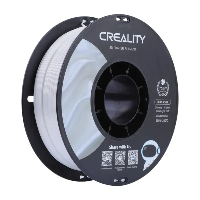 Filament CREALITY CR-Silk PLA 1,75mm Do Drukarek 3D - Biały