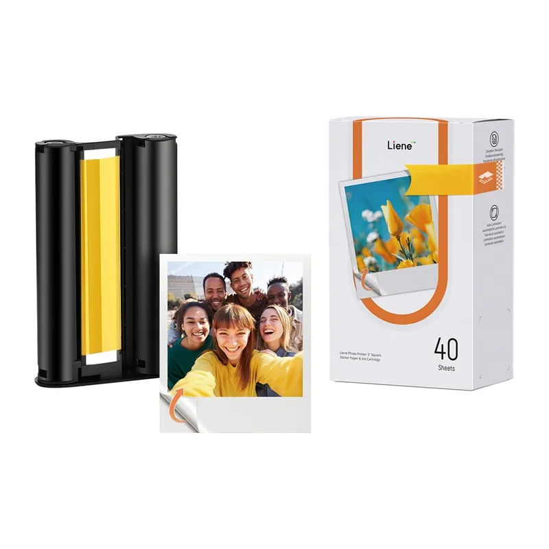 Papier Fotograficzny LIENE Amber 3x3" Samoprzylepny 40 Arkuszy
