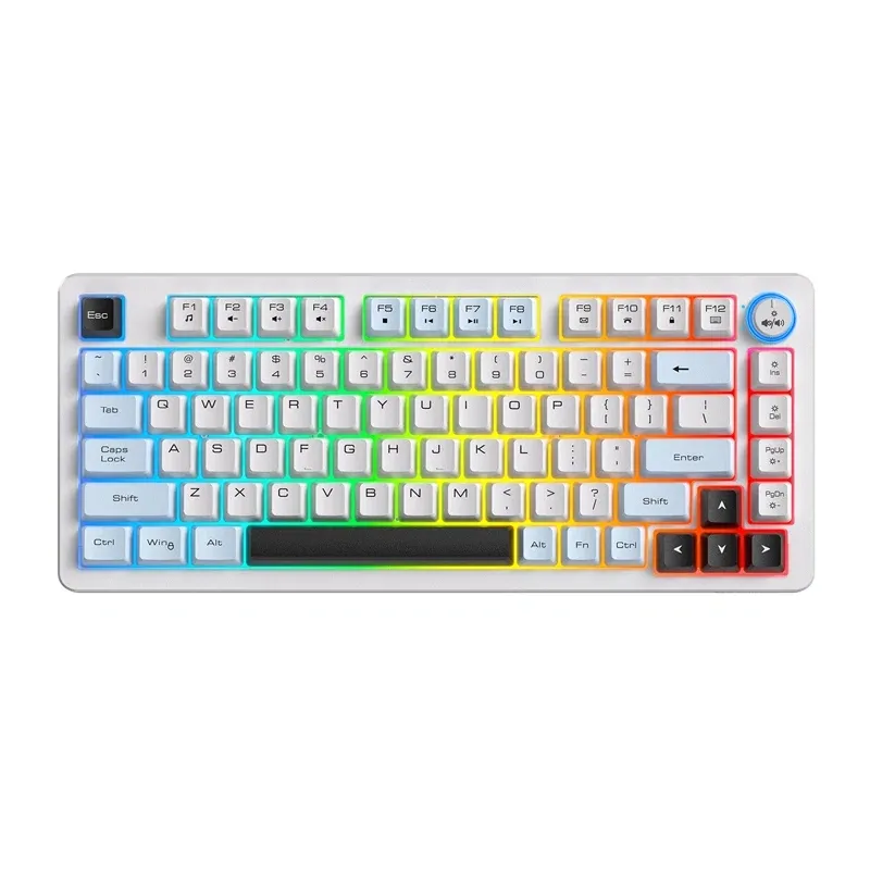 Klawiatura Gamingowa ONIKUMA MT501 81 Klawiszy RGB - Biała