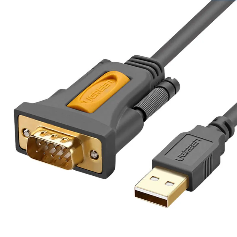 Kabel UGREEN CR104 USB-DB9 RS-232 1m - Czarny