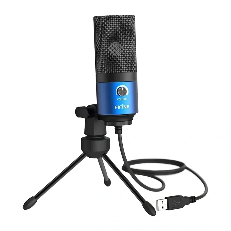 Mikrofon Pojemnościowy FIFINE K669BB USB - Niebieski