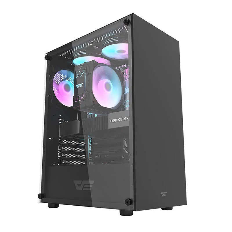 Obudowa Komputerowa DARKFLASH DK100 Middle Tower ATX - Czarna