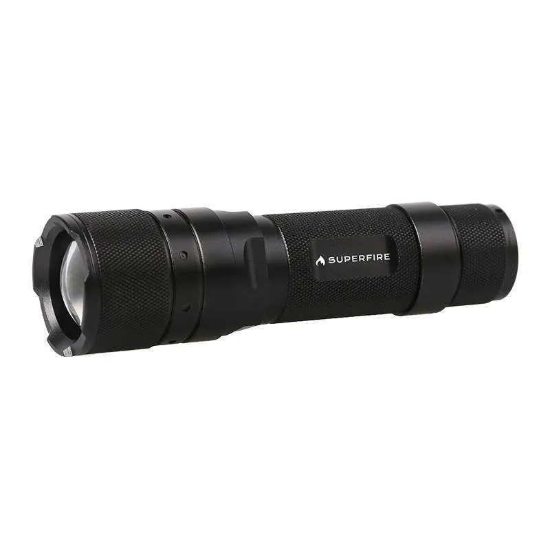 Latarka SUPERFIRE F3-L2 570LM Zoom USB - Bezbarwna