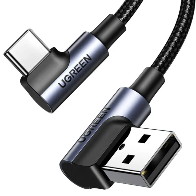 Kabel UGREEN US176 USB-A-USB-C 3m (Czarny)