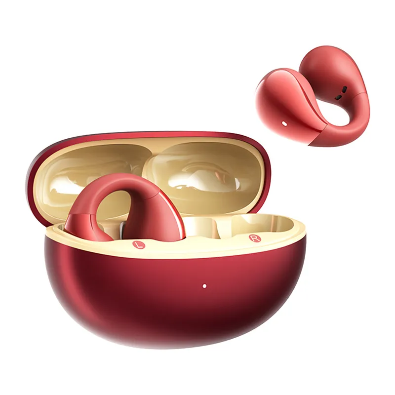 Słuchawki QCY Crossky Clip C30S Open-Ear Bluetooth 6.0 - Czerwone