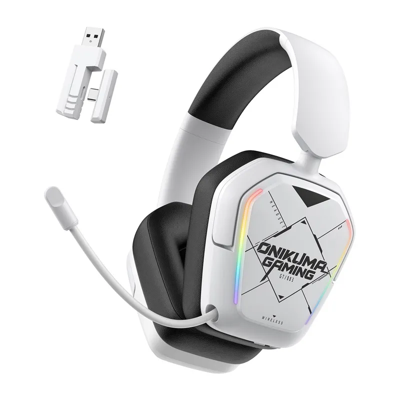 Słuchawki Gamingowe ONIKUMA BT883 Nauszne Bluetooth 5.4 - Białe