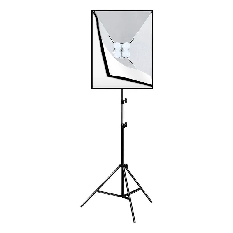 Zestaw Oświetleniowy PULUZ 50x70cm Ze Statywem I 4 Żarówkami LED