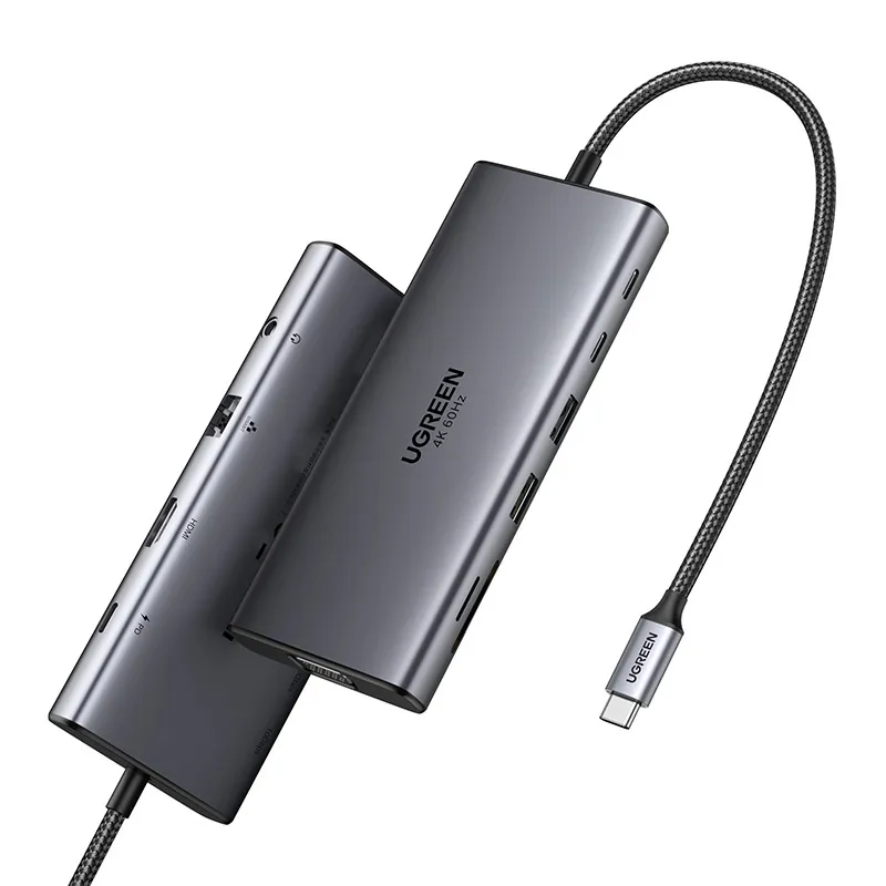 Hub USB-C UGREEN CM639 11-PORTOWY Pd 100W